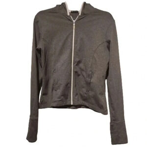 NWOT Champion Elite grey full zip white mesh lined hoodie jacket Size Small